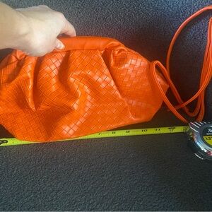 Orange Woven Women's Bag